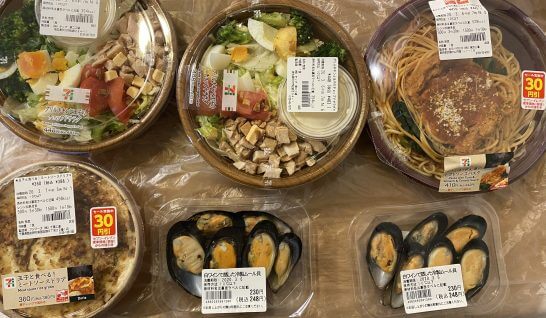 コンビニ（セブンイレブン）の食品